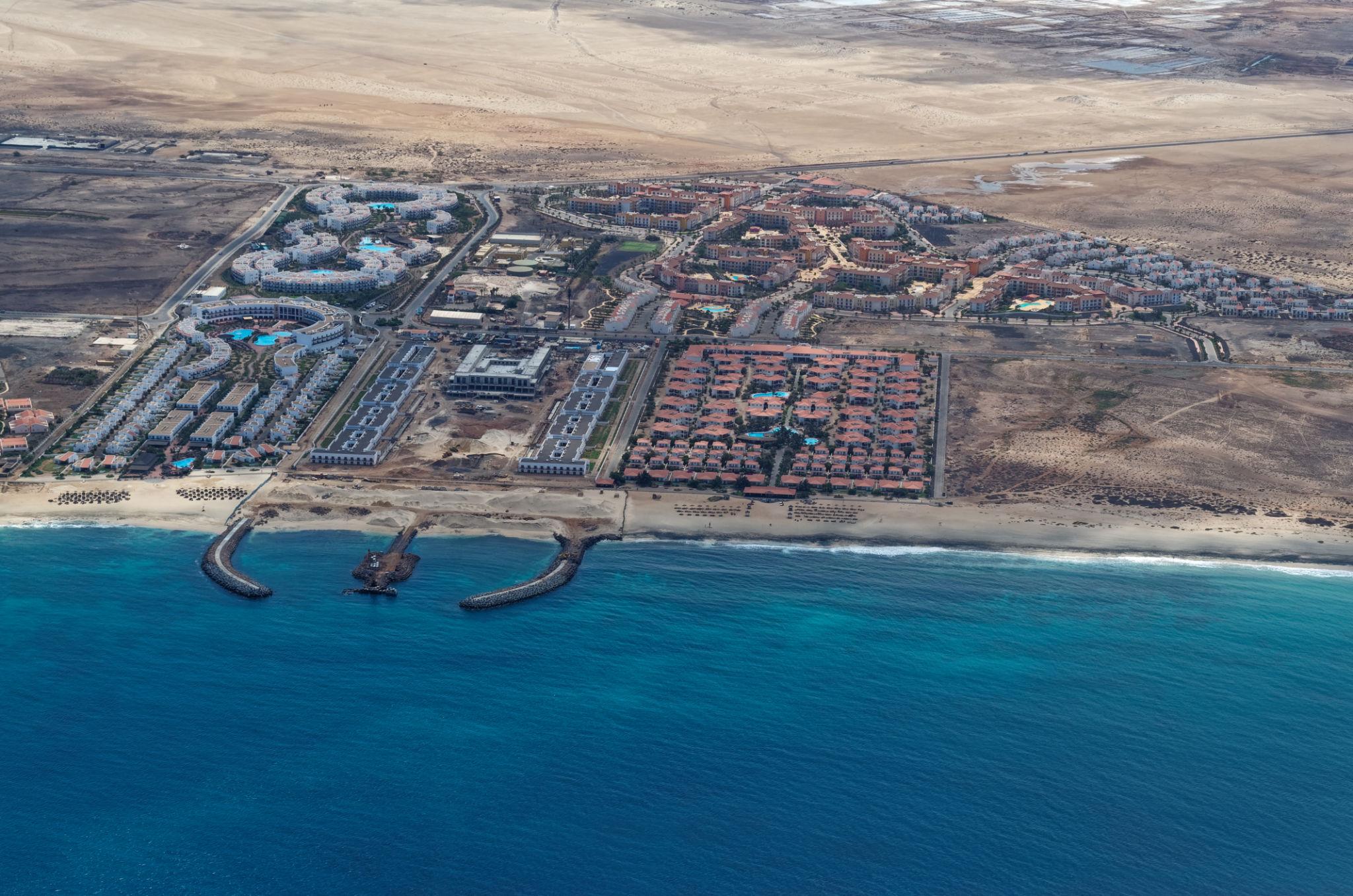 Pool and resort scene on Sal Cape Verde