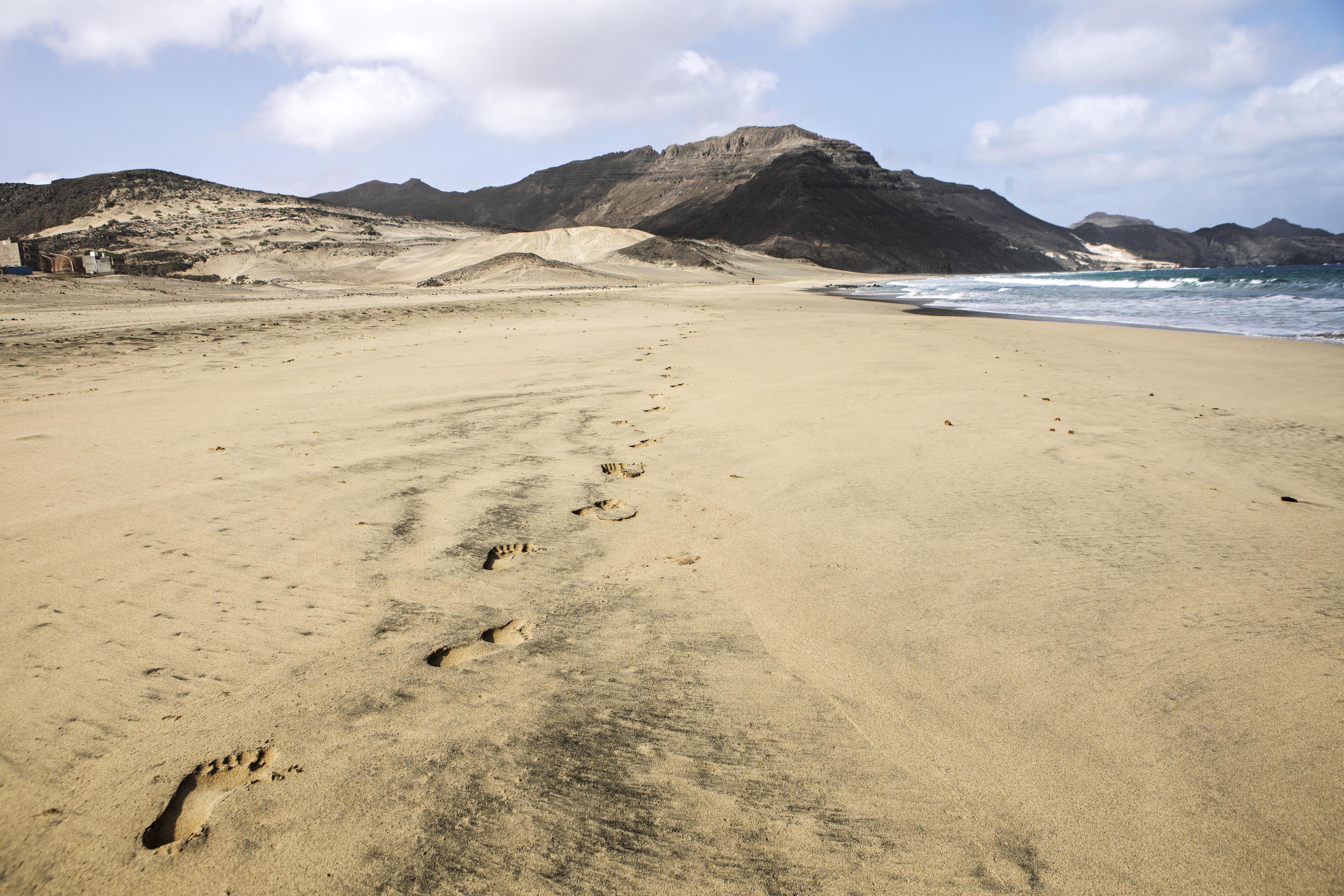 Santa Maria Sal beach in Cape Verde