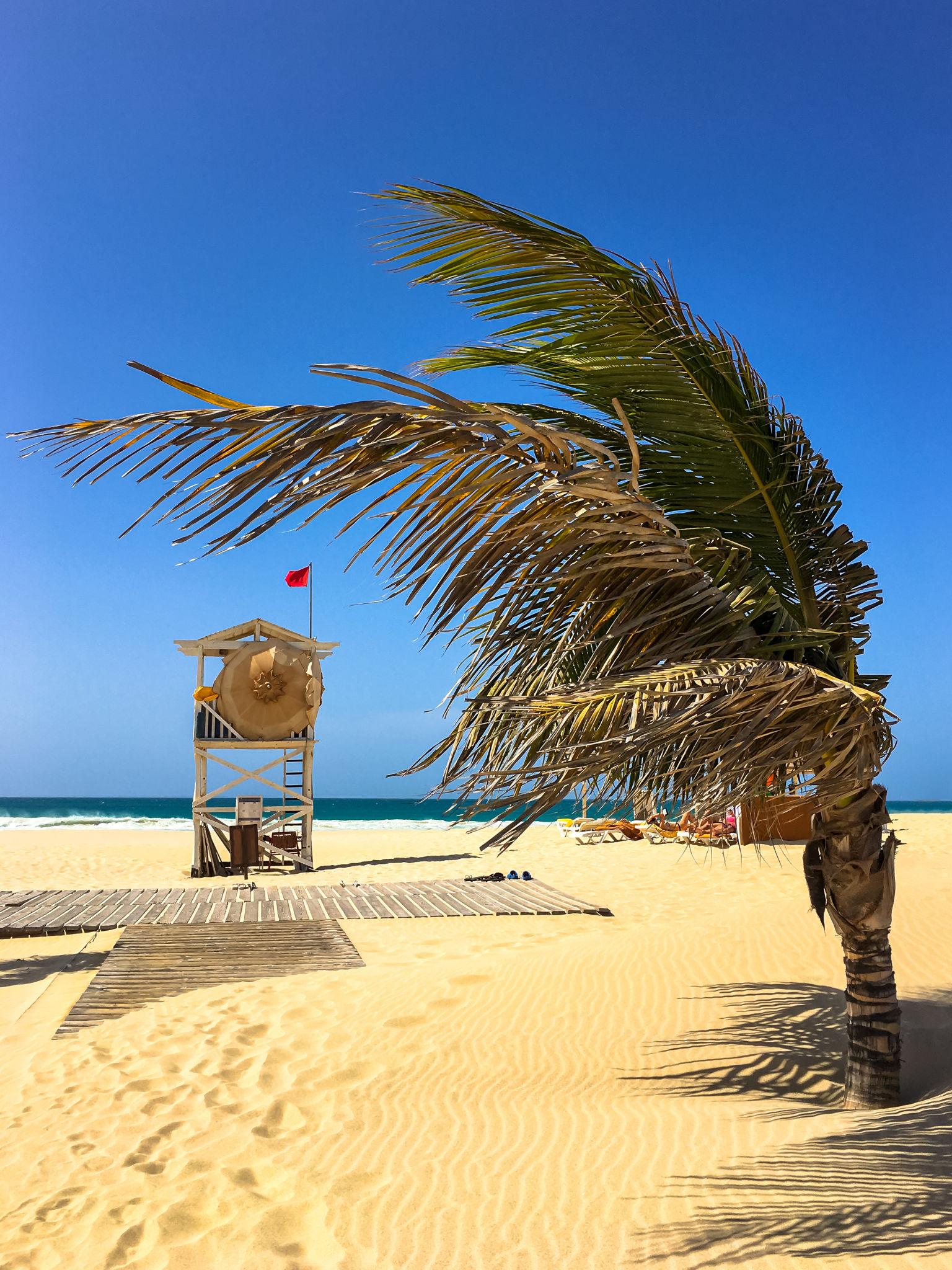 Boa Vista beach landscape in Cape Verde