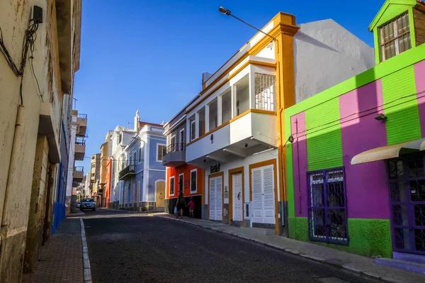 Street scene in Mindelo Cape Verde